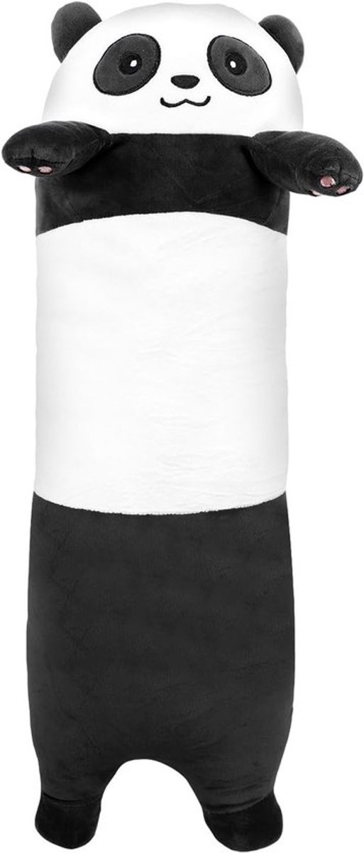 Schattige Panda Pluche Kussen voor Katten en Dierenliefhebbers - Super Zacht Cuddly Speelgoed en Slaapkussen van 70 cm voor Kamerdecoratie en Comfort