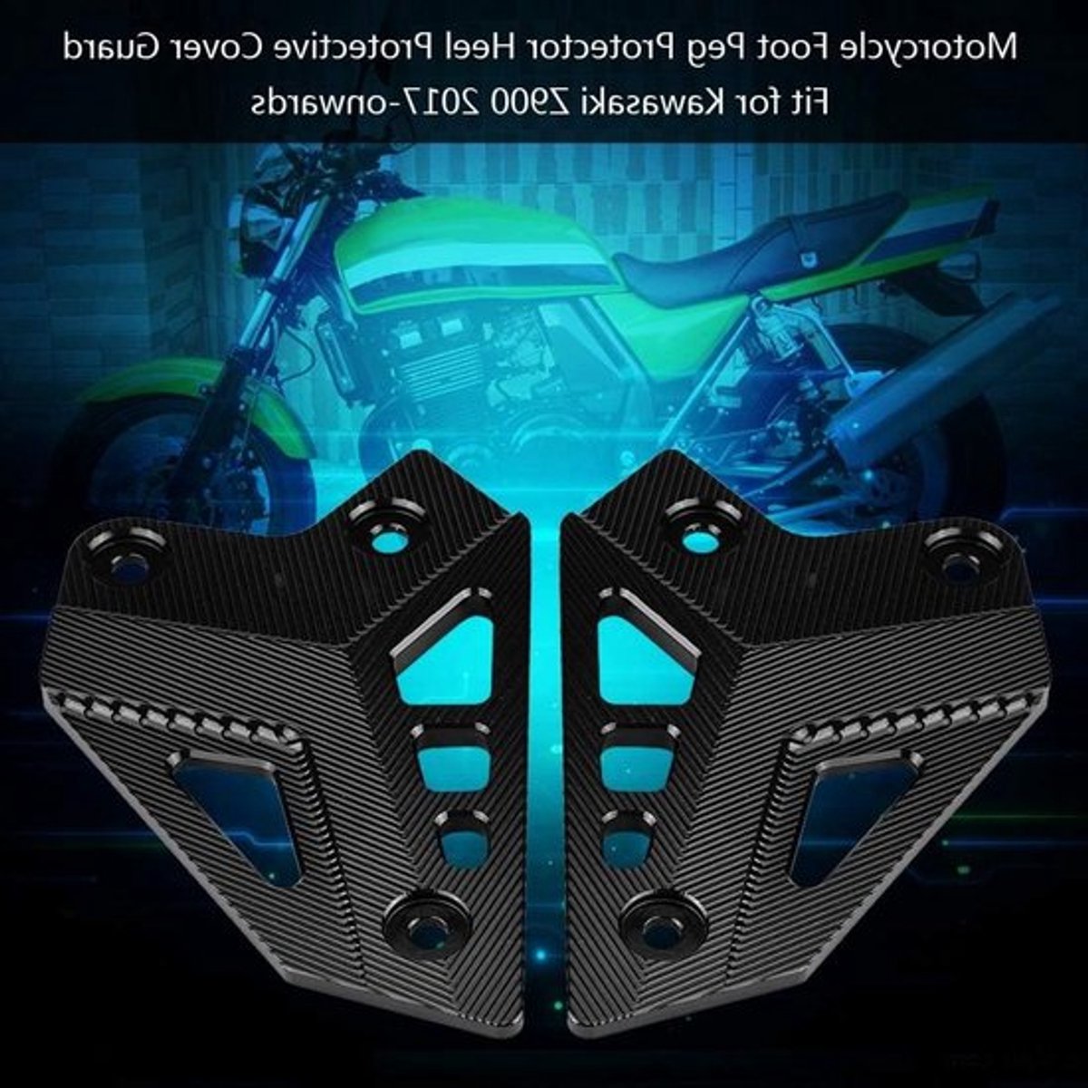 Motorfiets Voetsteun Bescherming - Voet Peg Protector voor Z900 2017 en later, Beschermende Heelkappen voor Veiligheid en Comfort