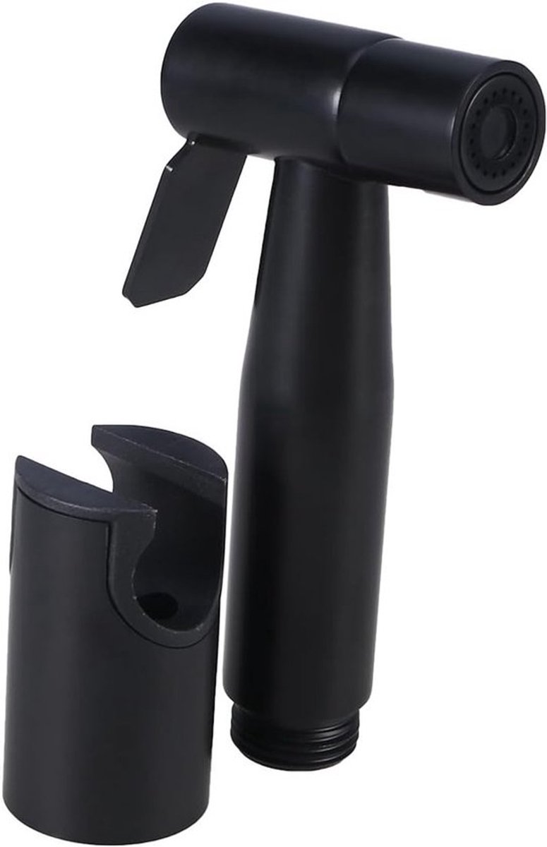 Handdouche voor Toilet - RVS Bidet Spray met Houder voor Badkamer - Zwart Mat, Compact en Duurzaam