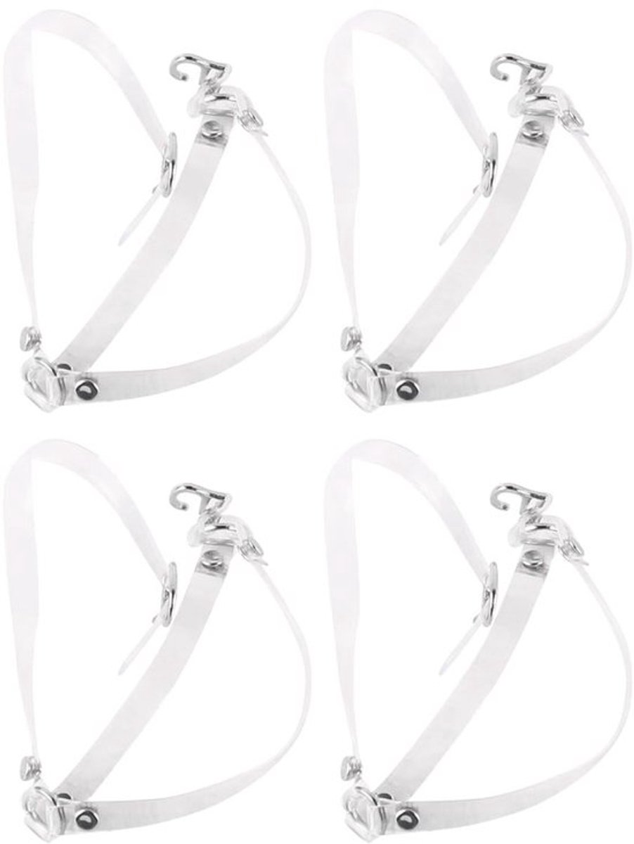 Afneembare Schoenriemen - Antislip Enkelband - Stabiliteit en Comfort - Doorzichtig - Schoenaccessoires - Perfect voor Hoge Hakken - 2 Paar