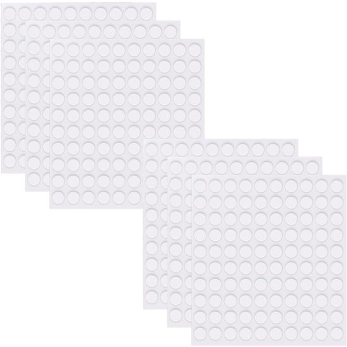 Lijmstippen 600 stuks - Mini Verwijderbaar - Dubbelzijdig - Zelfklevend - Knutselwerkjes - 6 mm Diameter - Plakstrips