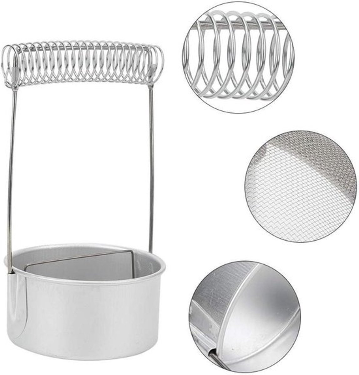 Draagbare verfkwastwasmachine met filter, 2-delige set voor kunstenaars en schilders, ideaal voor het reinigen en drogen van verfkwasten
