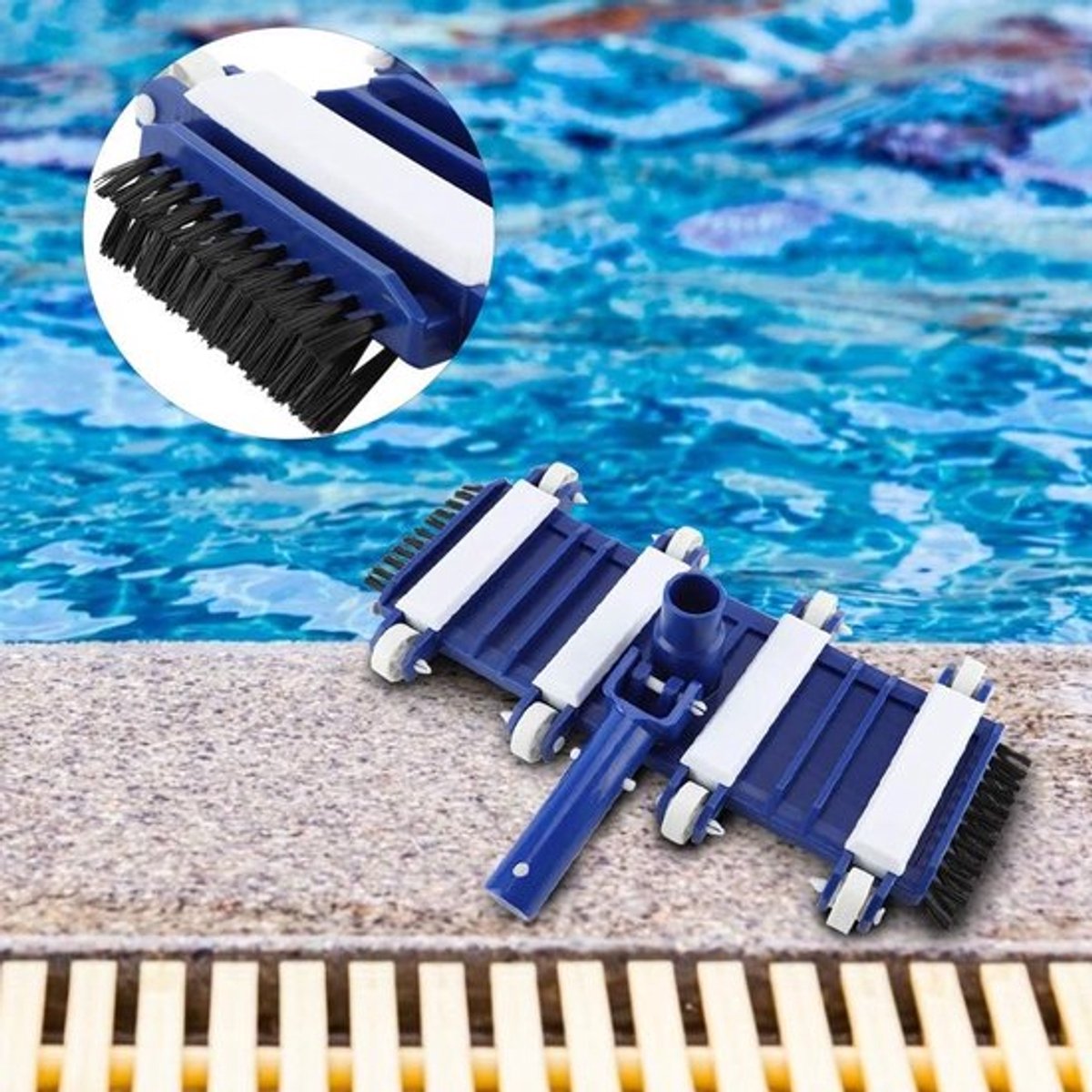 Professionele Flexibele Zwembadstofzuiger met 30 cm Verlengstangen voor Binnen- en Buitenzwembaden