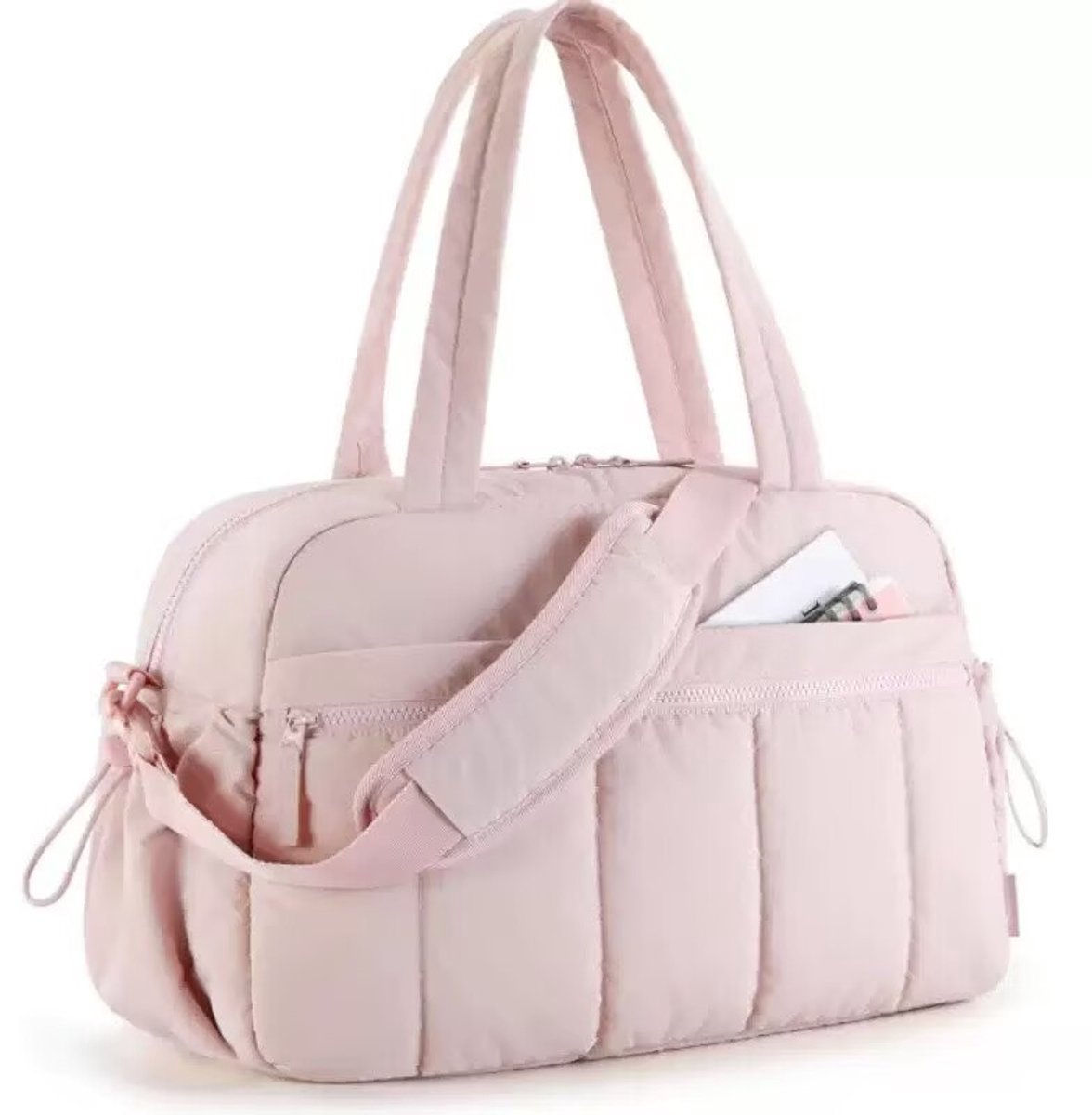 Reistas/handtas - Bagage-organizer - Reistas met grote capaciteit - Weekendtas voor dames 40x30x20cm - Lotuswortelkleur