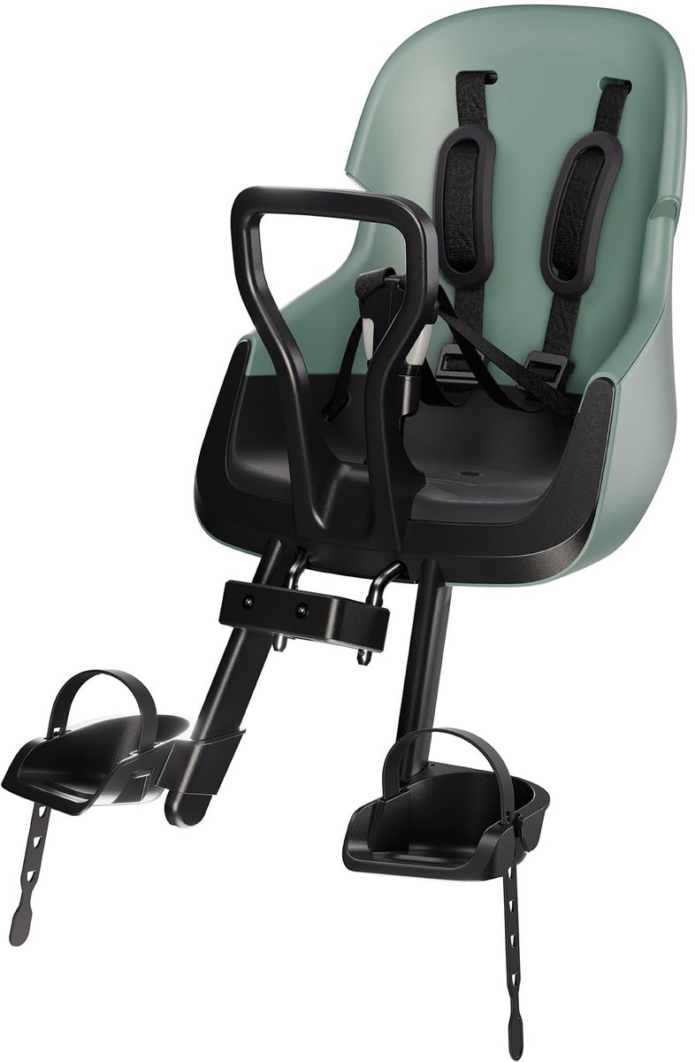 SnelShoppen - Evolve Mini Kinderzitje voor de Fiets, Voorgemonteerd, Verstelbare Voetsteunen, Tot 15 kg, Geschikt voor 9-36 Maanden, Veilig Wikkelontw