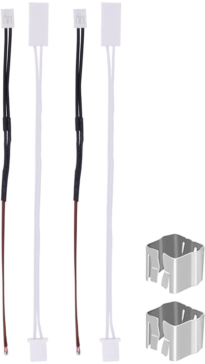 SnelShoppen - 2 stuks heater en thermistor voor 3D-printeraccessoires 24 V 48 W keramische verwarming 300 °C hoge temperatuur thermistor met bevestigi