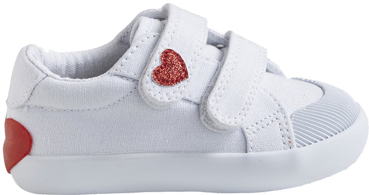 Vertbaudet Stoffen tennisschoenen met klittenband voor babymeisjes