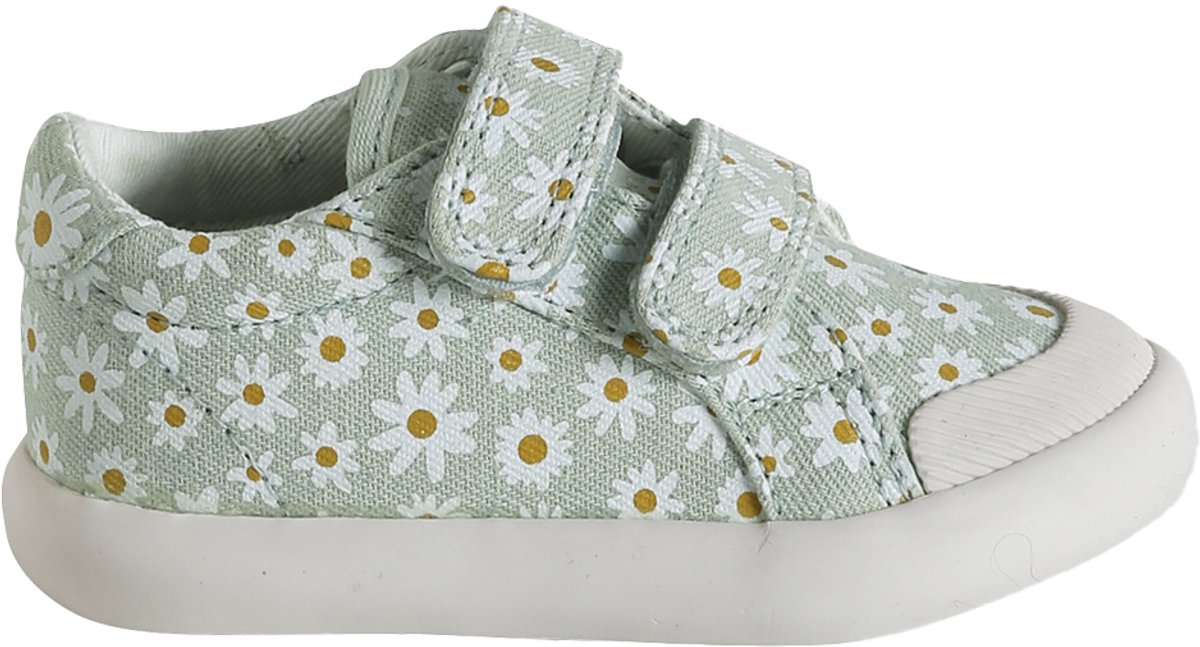 Vertbaudet Stoffen tennisschoenen met klittenband voor babymeisjes