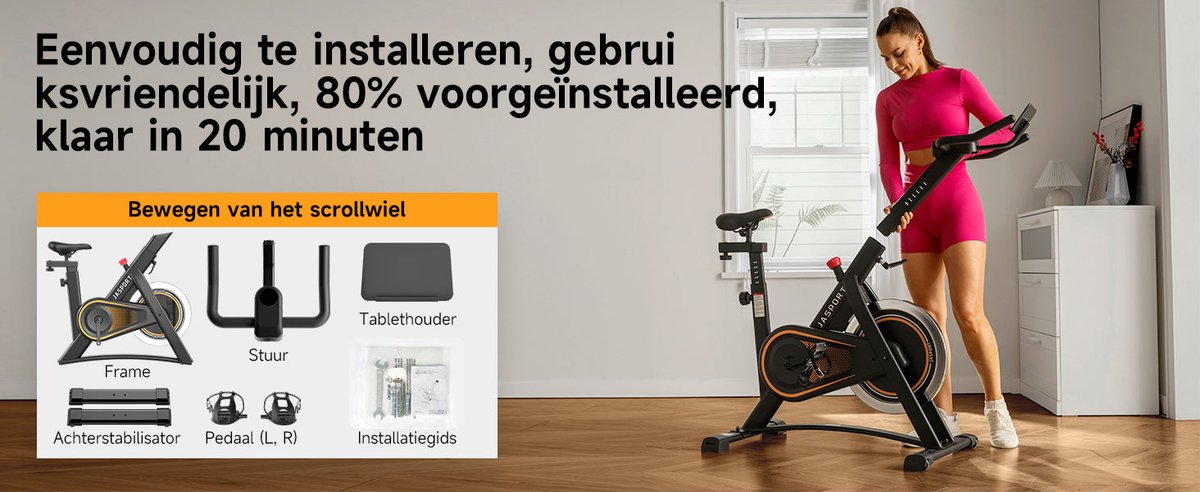 JASPORT A3 Slimme Spinningfiets thumbnail 4
