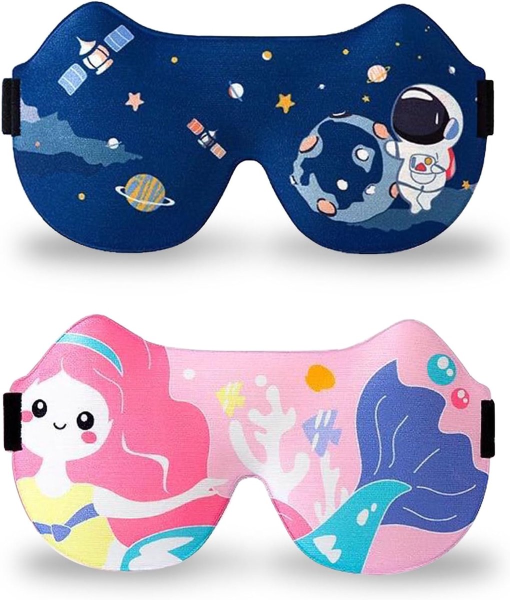 Slaapmasker, 2 stuks 3D-slaapmaskers - ShopVlot