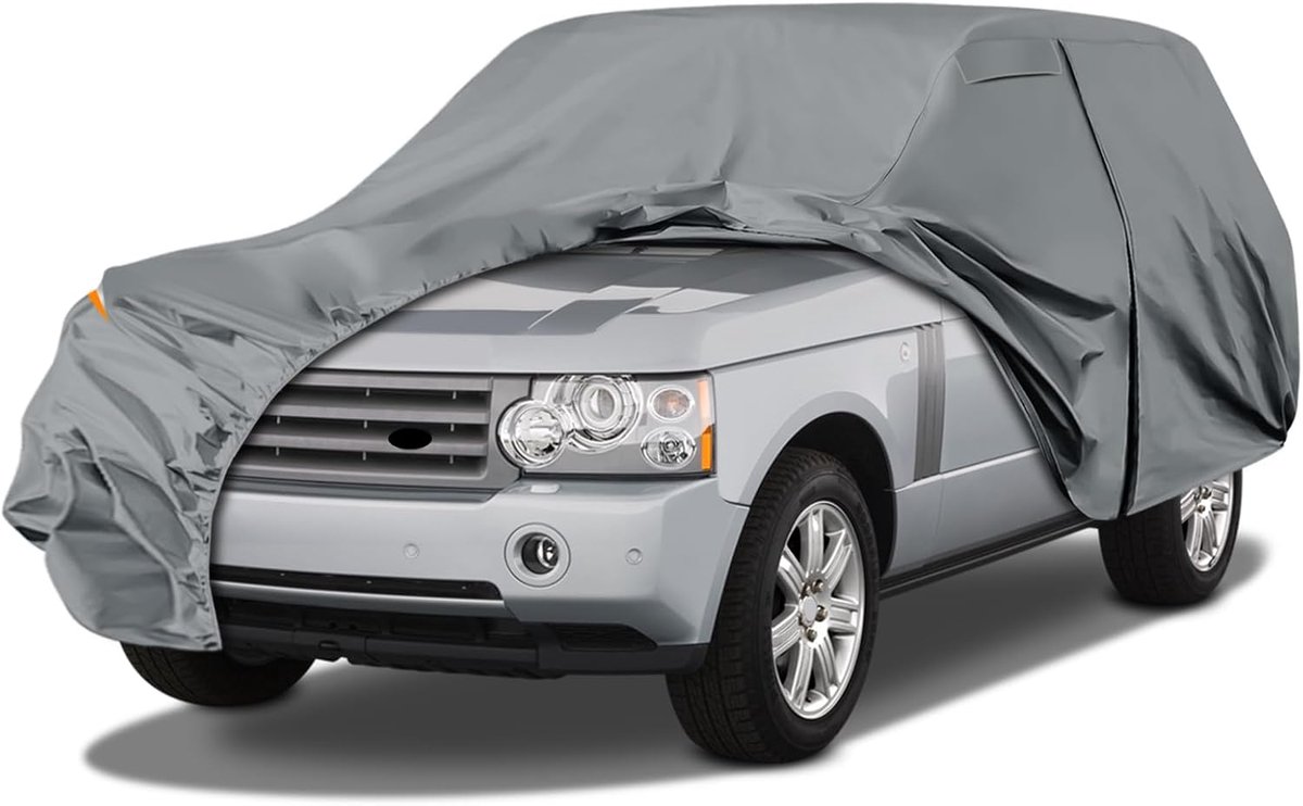 waterdicht, voor Land Rover Range Rover L322, L405, L460, 2001-2025, volledige garage, autozeil, afdekzeil, winter, zomer, all-weather outdoor afdekking met ritssluiting deur, windbanden