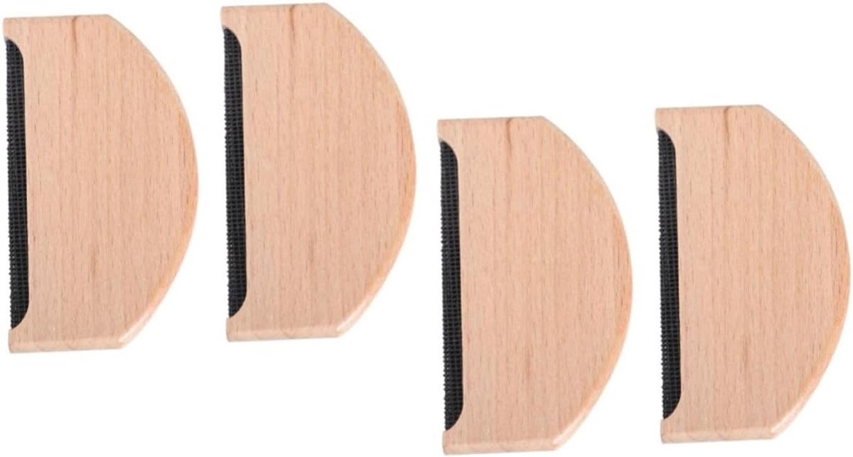 Kleding Scheerapparaat - Pluisverwijderaar Ontpluizer - Kleding Onderhoud - Geen Batterij Nodig - 7.5 x 4.3 x 1.4 cm - Houtkleur