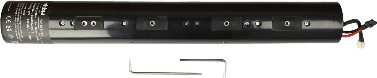 vhbw Vervangende accu voor Segway Ninebot NEB1002-H1, NEB1002-H, NEB1002-U1 voor e-scooter, hoverboard (5200 mAh, 36 V, Li-ion, zonder behuizing)