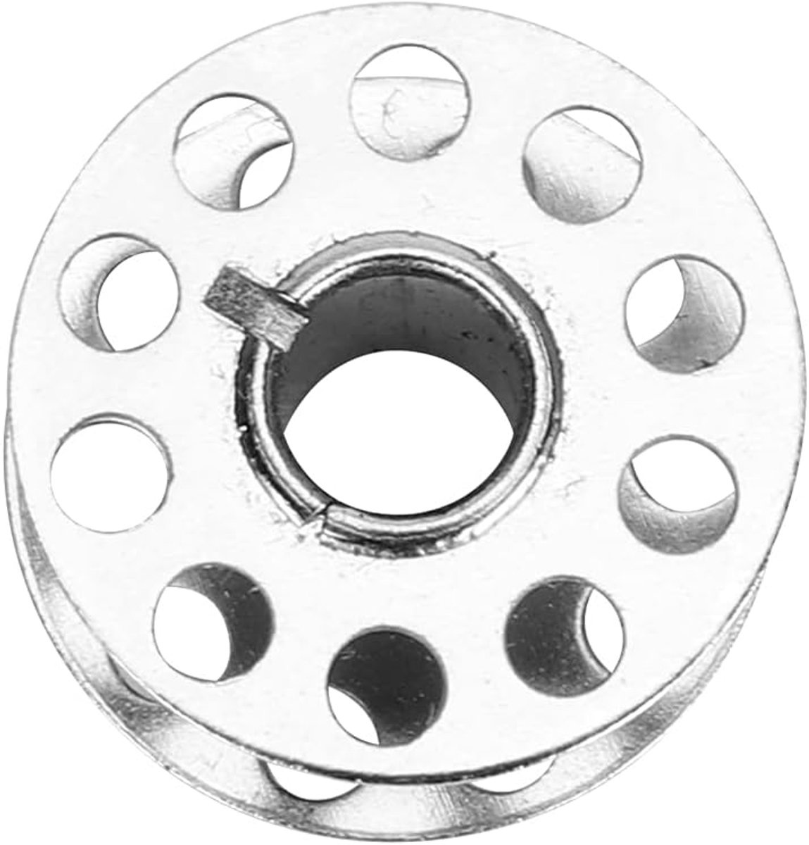 50-pack Roestvrijstalen Naaimachinespoel Kunststof Spoel Metalen Spoel Naaimachine-accessoires voor Huishoudelijke Naaimachine(Roestvrij staal)