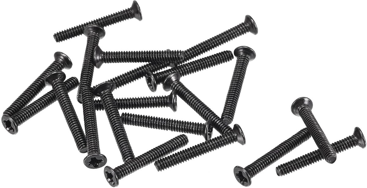 sourcing map 150 stuks kruiskopschroeven M2 x 14 mm zwart voor laptop PC TV ventilator audio schakelaar