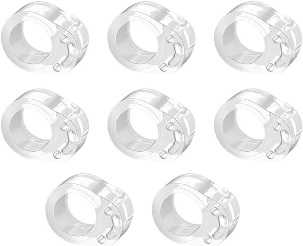 Deurbumpers - Deurstoppers Wandbeschermers - Muren Beschermen - Zelfklevend Siliconen - 8 stuks - Transparant