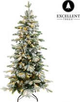 Kerstboom Excellent Trees® LED Varberg Green 180 cm - Luxe uitvoering - 230 Lampjes