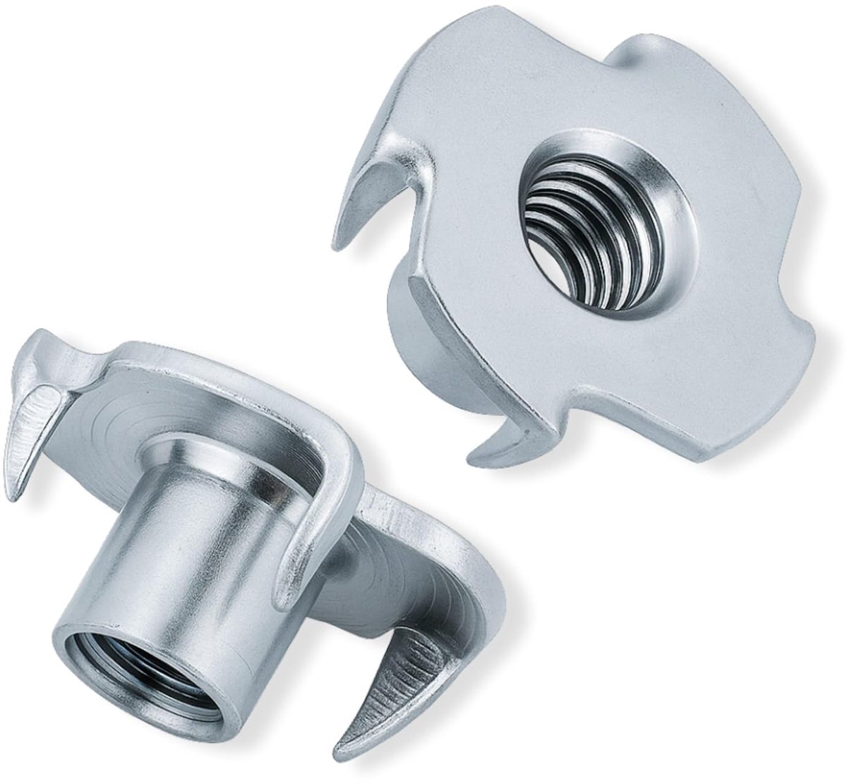 Inslagmoeren - M6 x 18 mm - 100 Stuks - Gegalvaniseerd Koolstofstaal Inschroefmoeren met Metrische Draad