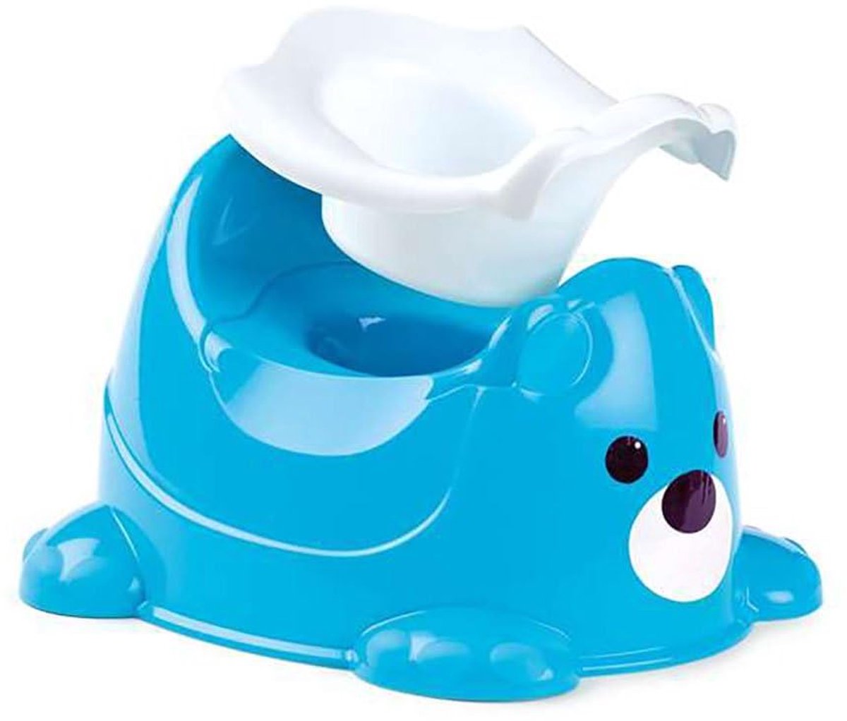 SnelShoppen - Potje Beer Blauw - Schattige Opbergtas voor Kinderen, Multifunctioneel, Ideaal voor Feestjes, Kamperen, Tuin en Keuken, 250ml, BPA-vrij