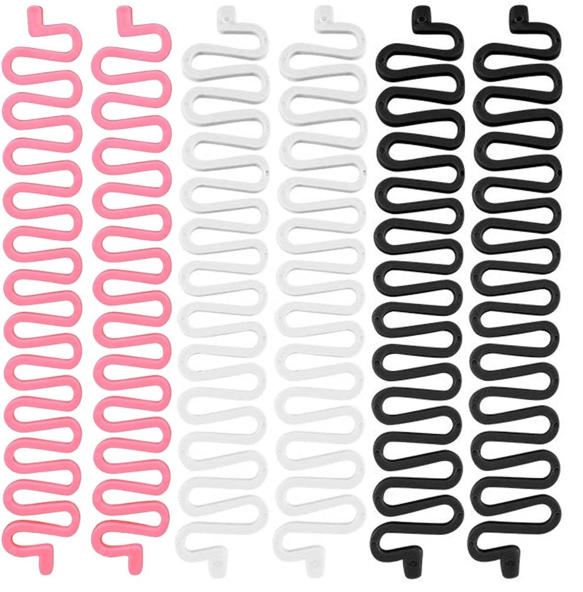 6-delige modieuze haarvlechtgereedschap, haarvlechtgereedschap, borduurgereedschap, twist vlechtgereedschap, voor meisjes en dames, zelfklevende visgraat, doe-het-zelf haaraccessoires