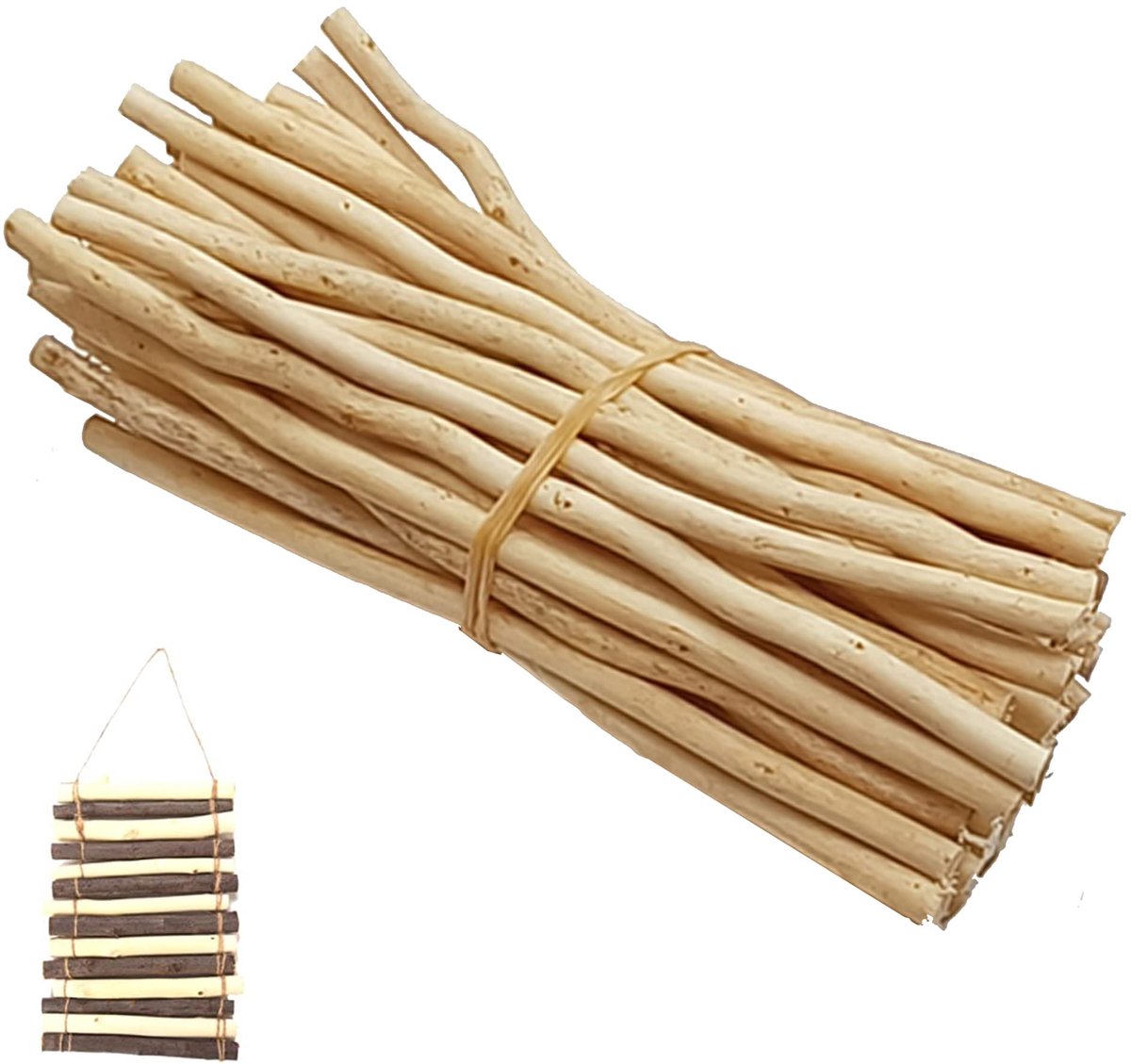 50 stuks houten stokjes, houten blokken voor doe-het-zelf handwerk, houten stokjes om te knutselen, houten log sticks, tak, natuurlijke houten stokken, kunst, handwerk, doe-het-zelvers