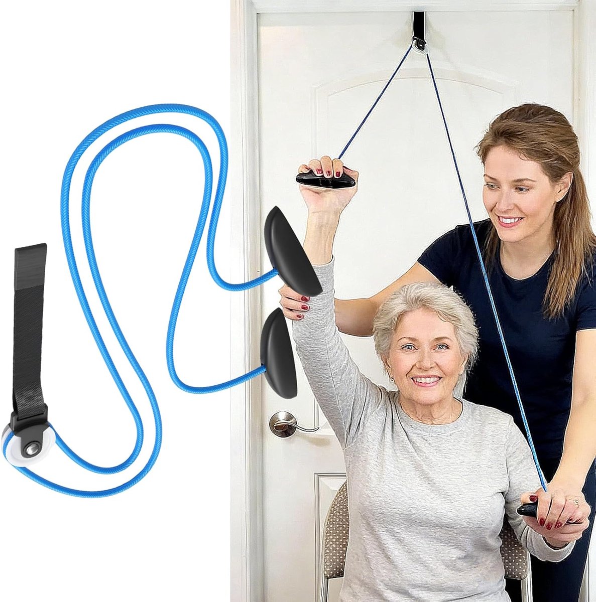 Multifunctionele schouderrevalidatiekatrollen boven schouderrevalidatie, schouderriemschijf voor fysiotherapie, katrolsysteem voor schouder- en armoefeningen