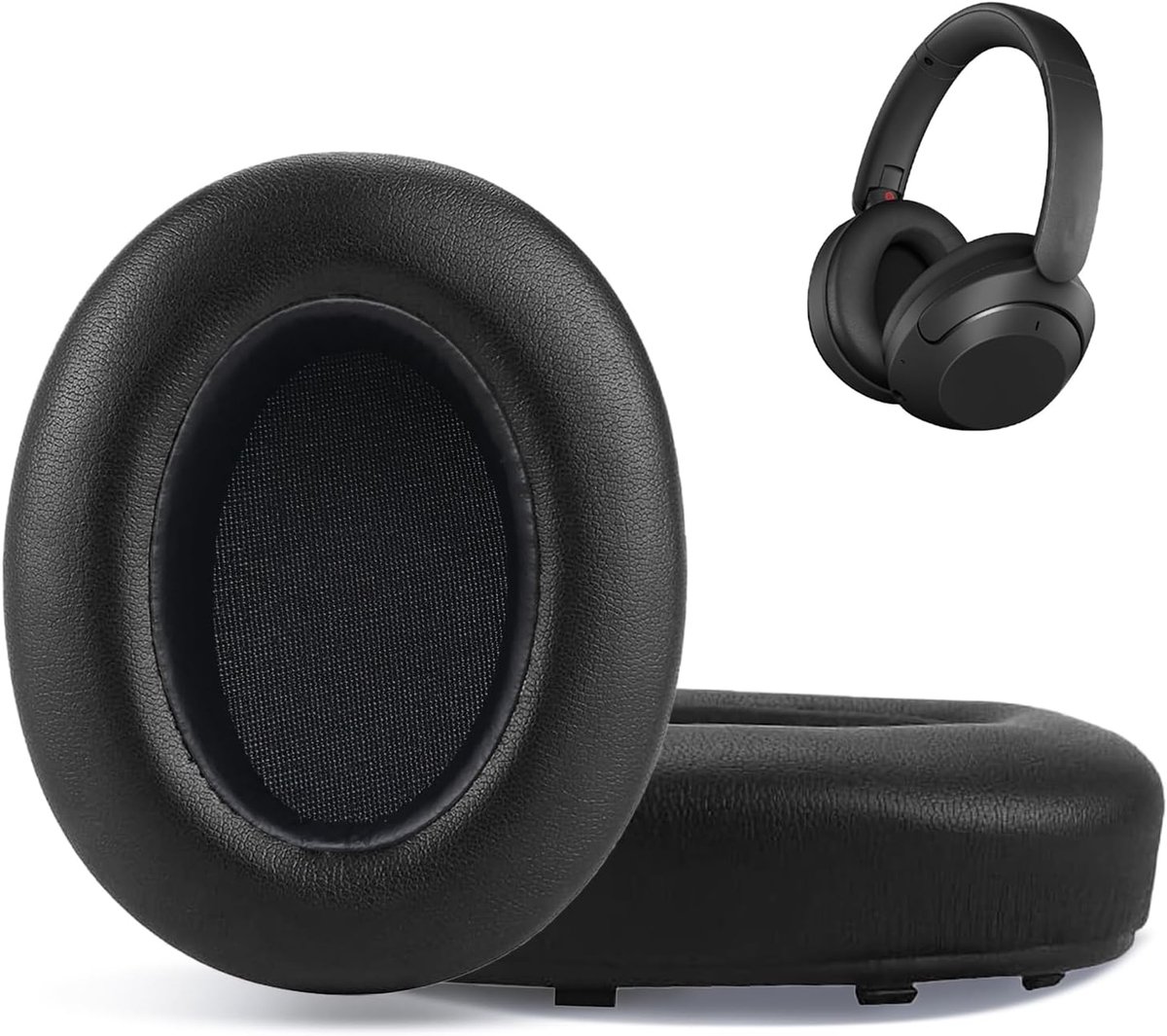 Oorkussens voor Sony WH-XB910 XB910N Extra Bass Noise Cancelling Hoofdtelefoon, Hoofdtelefoon Oorkussens, Headset Oorkussens, Oorschelpen Cover (zwart)
