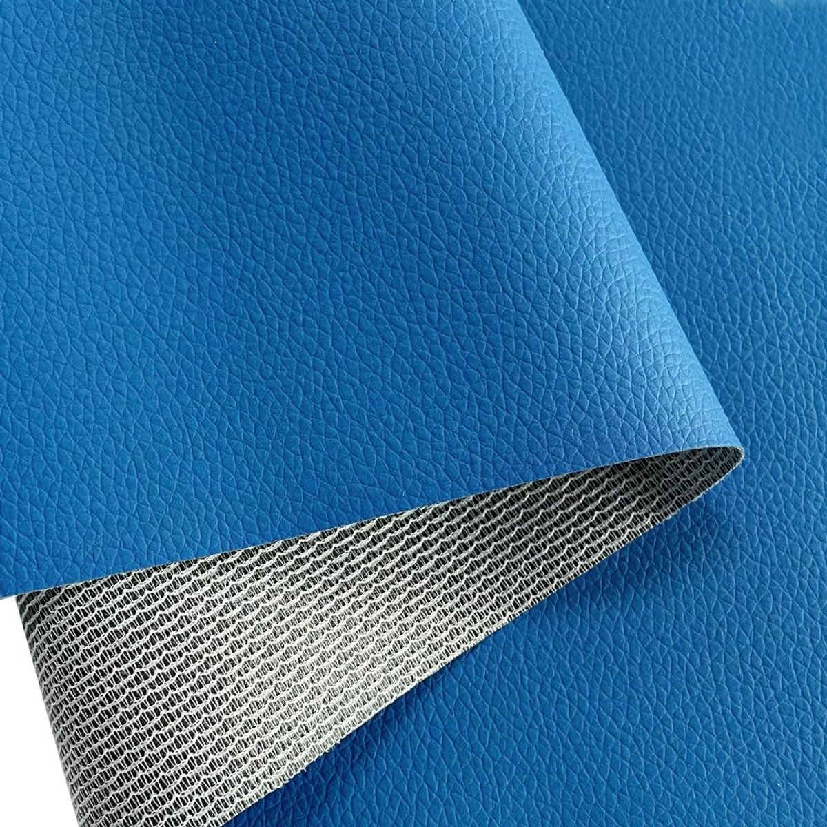 Hoogwaardig kunstleer per meter, imitatieleer, waterdicht, naaien, reparatie, premium lederen stof (blauw-40 x 160 cm)