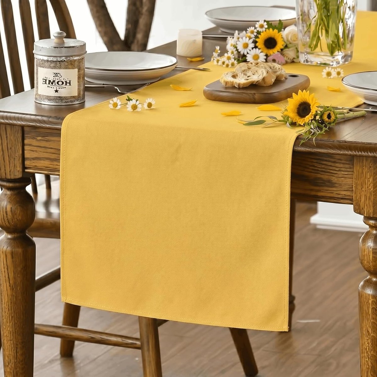 Mode Gele herfst tafelloper seizoensgebonden herfst winter machine wasbaar keuken eettafel decoratie voor thuis feest decoratie 40x240 cm