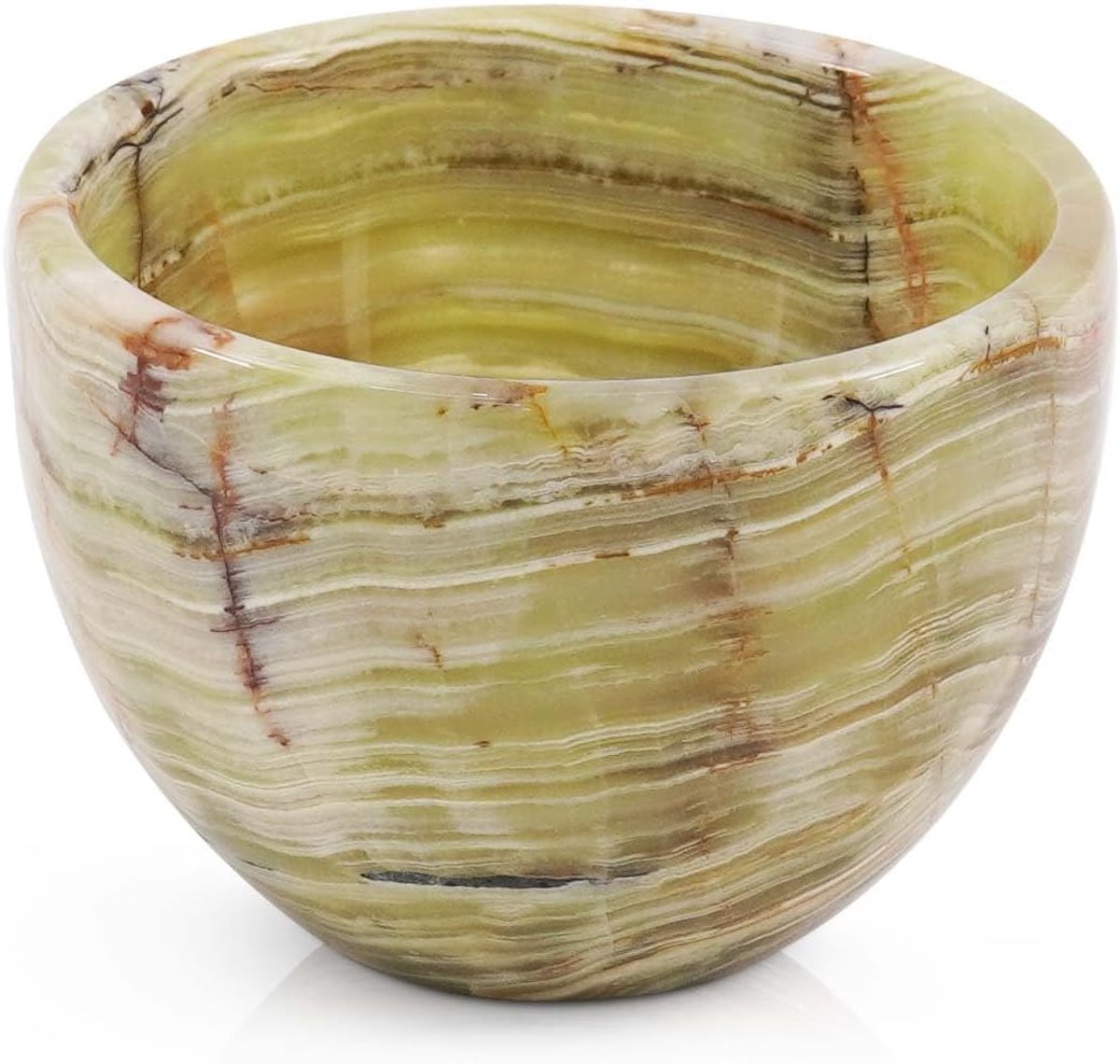 Marmeren Scheerkom 3" Groene Onyx Handgemaakt voor Mannen - Zeepkom Kapper Accessoires, Kit Bowl - voor Scheergel