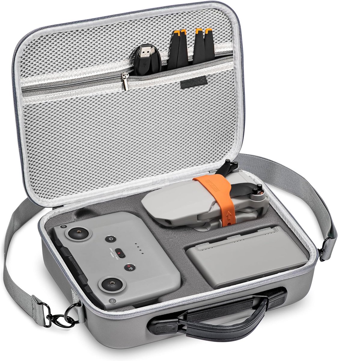 Mini 4K Draagbare Reistas Voor DJI Mini 2 SE Fly Meer Combo Drone Accessoires, Grijs, Compact