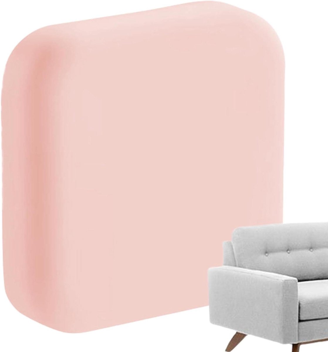 Deurstopper Muurbeschermer - Deurklink Stopper - Muren Beschermen - Zelfklevend Schild - 42x41x41 mm - Roze