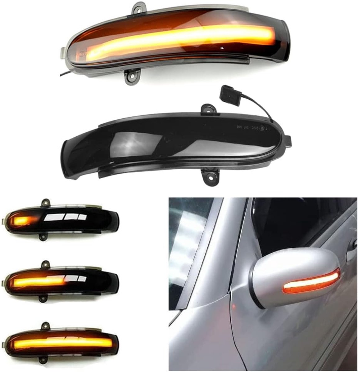 paar dynamische led-knipperlichten licht spiegel indicator voor Mercedes Benz G-Klasse W463 E-Klasse W211 S211