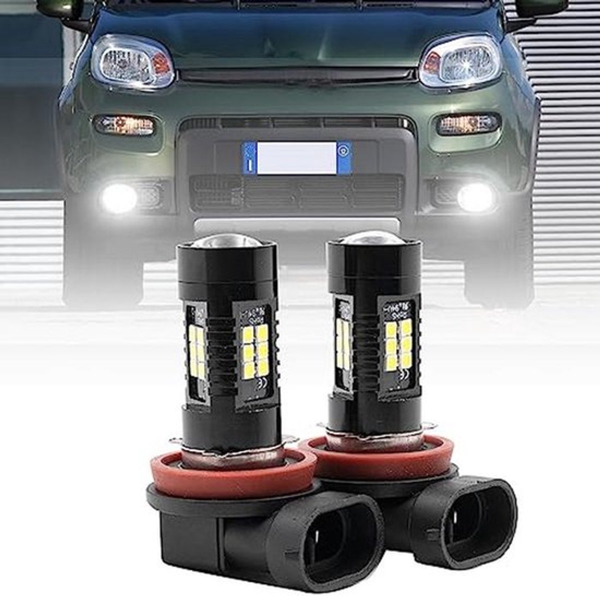 Mistlamp H8 LED voor Fiat Panda 2012-2023 - 6000K Xenon Wit