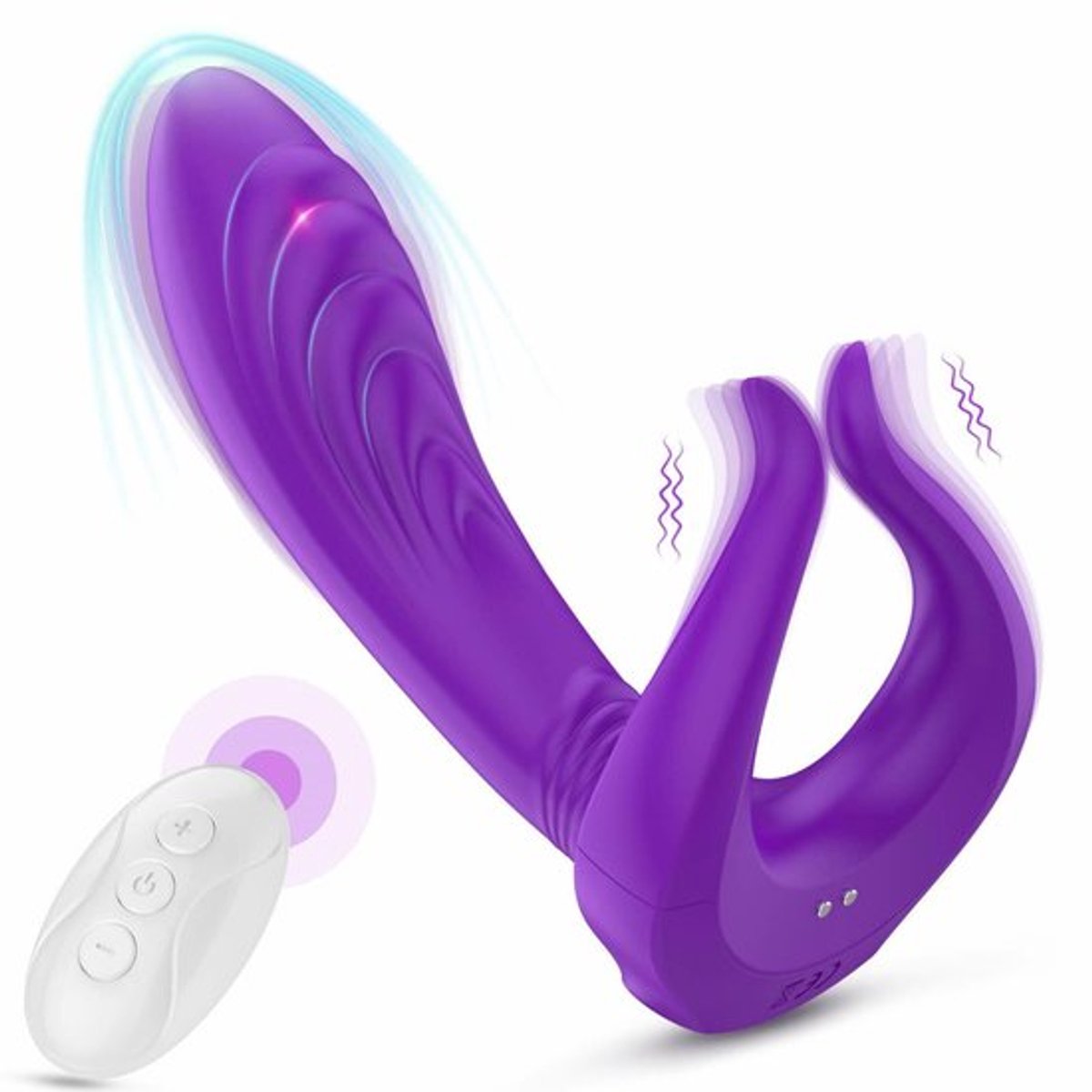 G-Spot-Dildo-Clitoris-Tepel-Anaal-Koppel-Multispeed-Vibrator-Mannen-Pik-Speelgoed-Ring