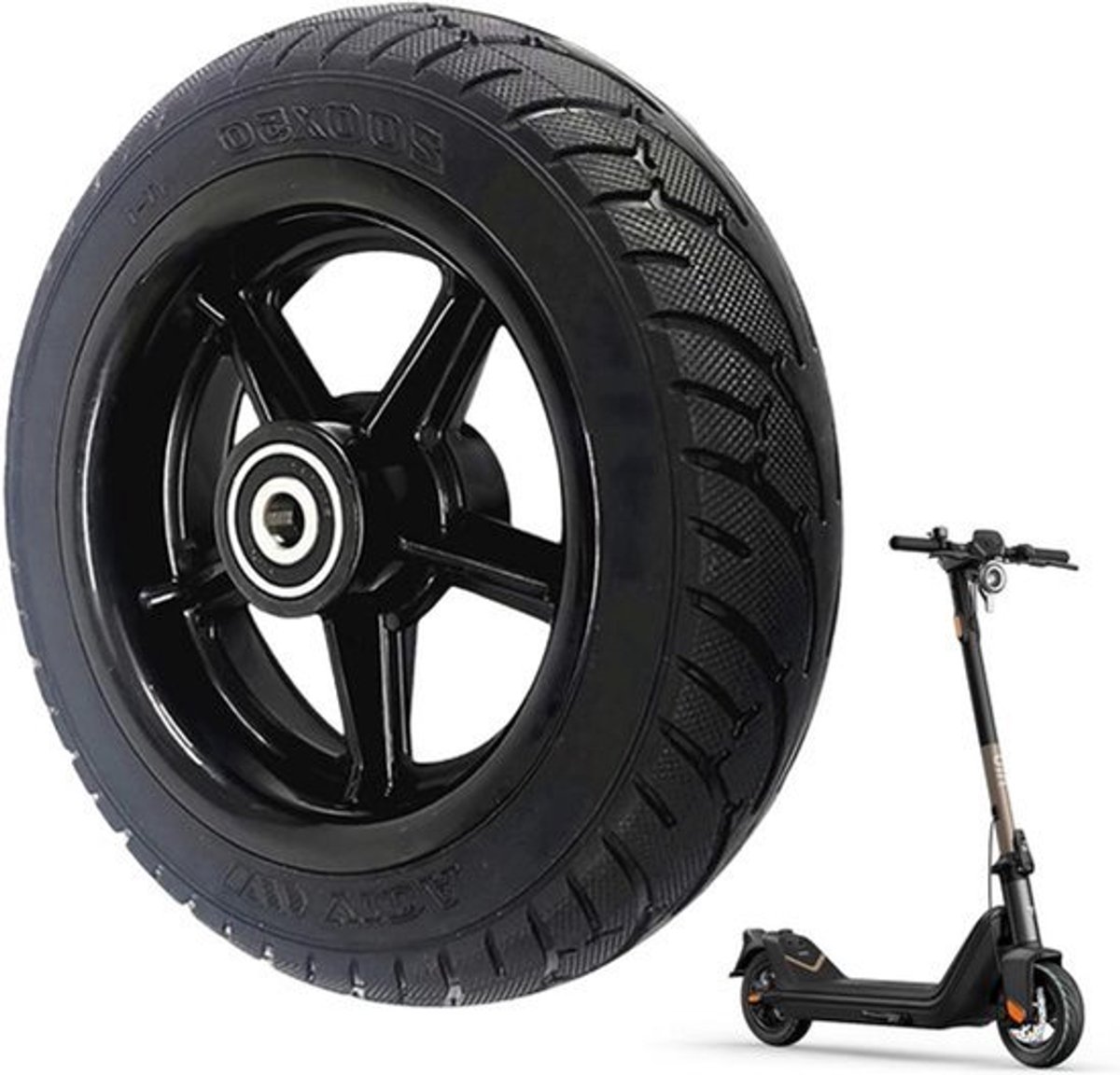 8 Inch Elektrische Scooter Massieve Rubberen Banden voor Voorwiel 200 x 50 mm - Vervangende Wielen - Anti-Slip Banden