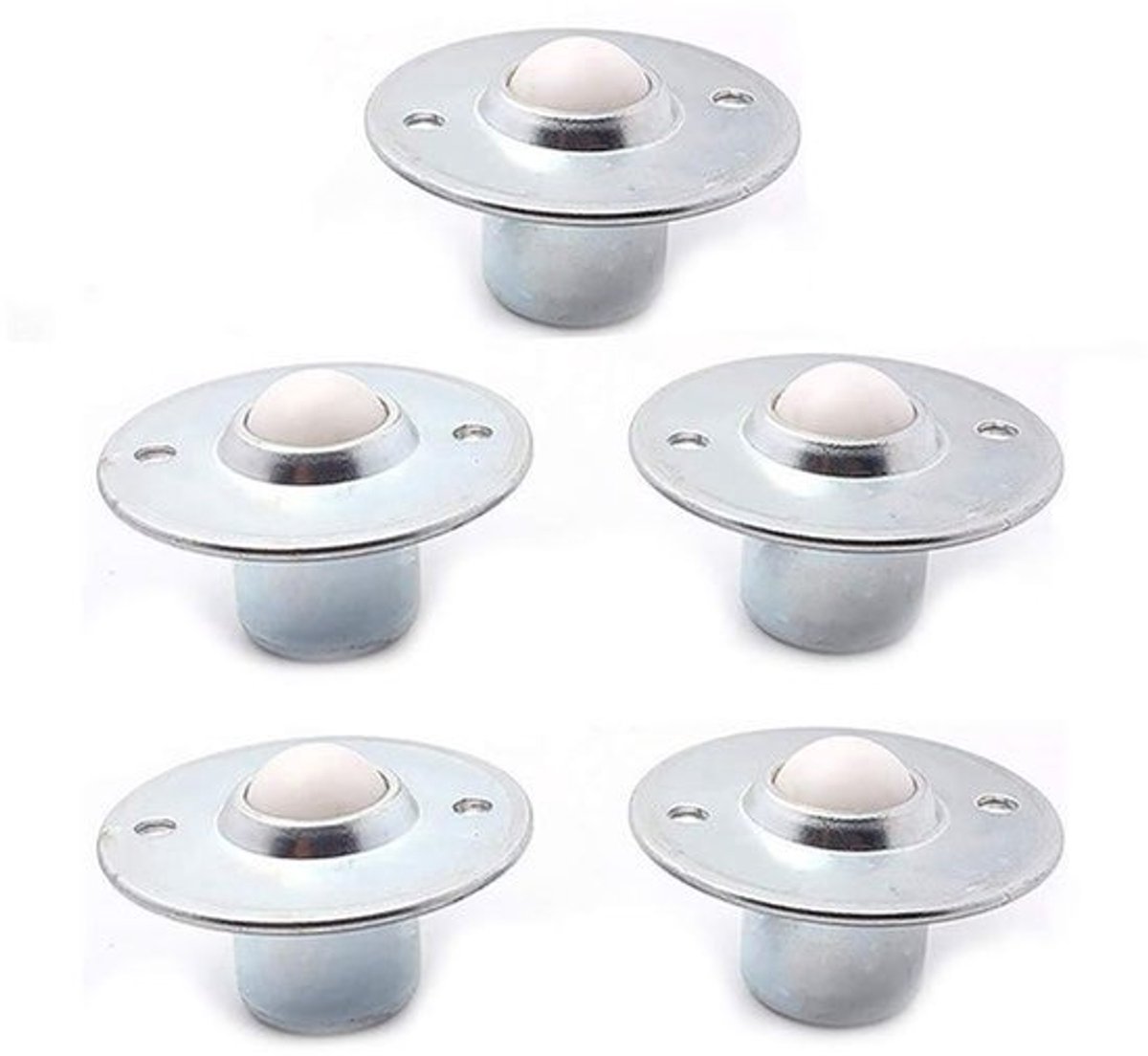 Vliegende Schotel Ball Transfer Lager Transportband Roller Wiel Nylon Bal 25mm Diameter (Pack van 5)