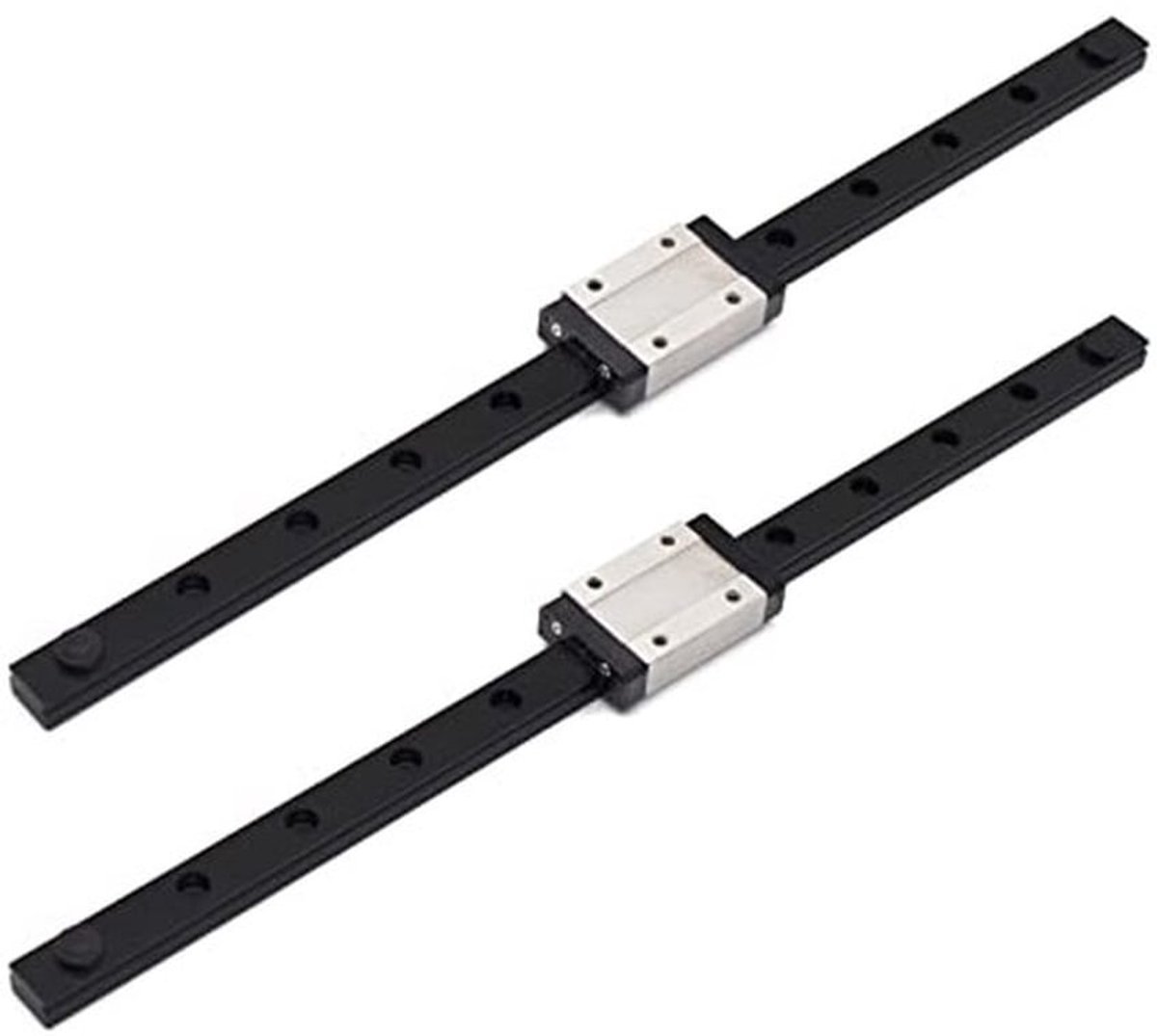 Linear Guide Rail MGN12 2 Pack 300mm met MGN12H Steunblok voor 3D Printer en CNC Machine