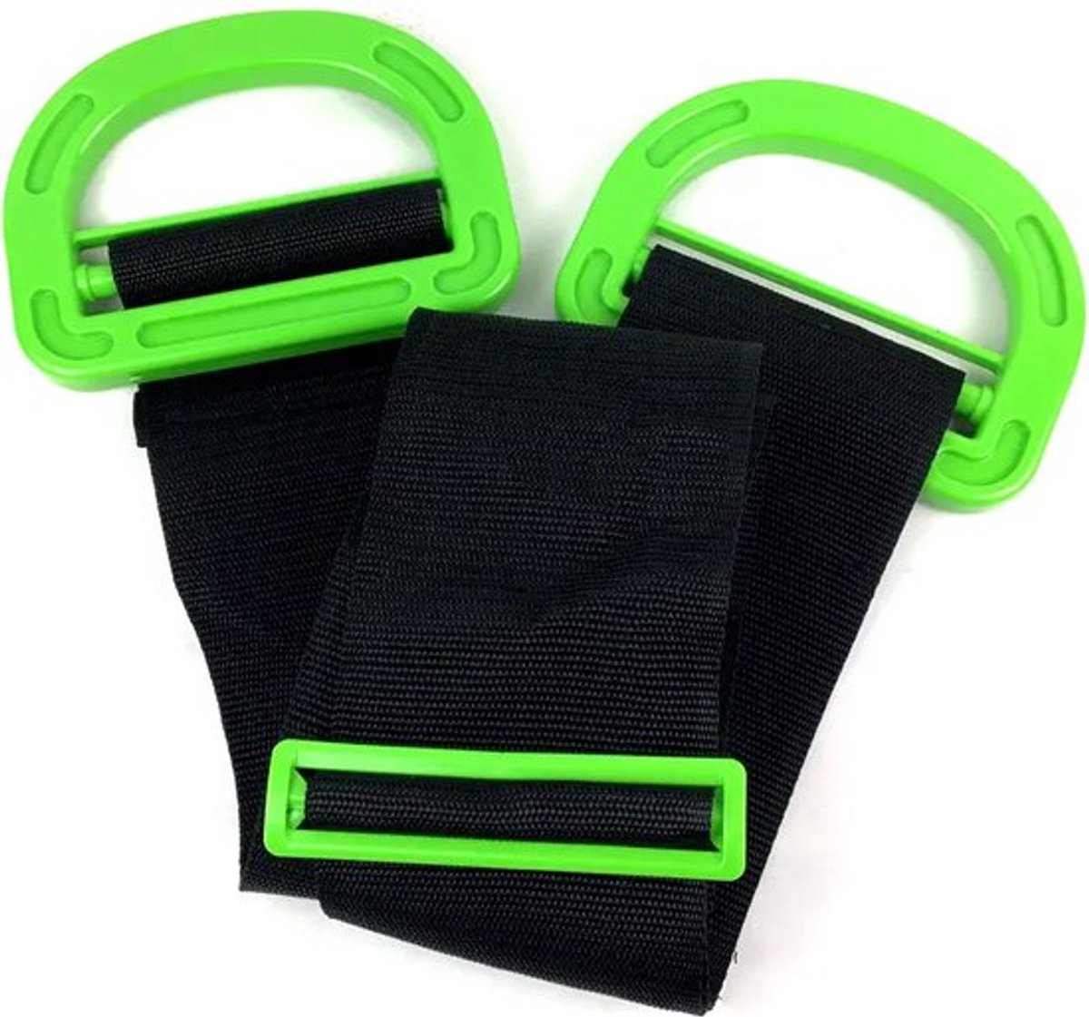Verstelbare tilband- 102 tot 160 cm lang - verhuishulp met grote handvaten tot 150 kg - tilhulp verhuizen - zware spullen verplaatsen - ergonomische handgrepen - verhuisbanden clever carry - tilhulp verhuizen - tilbanden verhuishulp