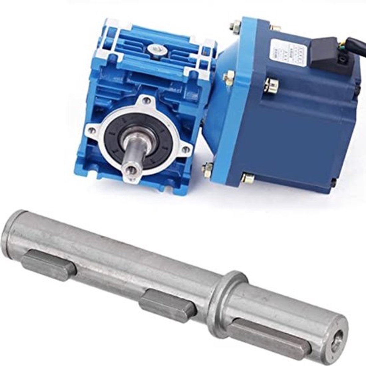 Worm Gearbox met Uitgaande As, Enkele Legering Staal Uitgangsas Motor met 0.71 Inch Uitgangsas voor NMRV040 RV040