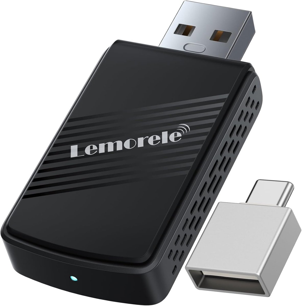 SnelShoppen - Draadloze Carplay & Android Auto Adapter 2-in-1 - Plug & Play USB C/A - Compatibel met iPhone iOS 10+, Android 11+ - Verhoog je rijervar