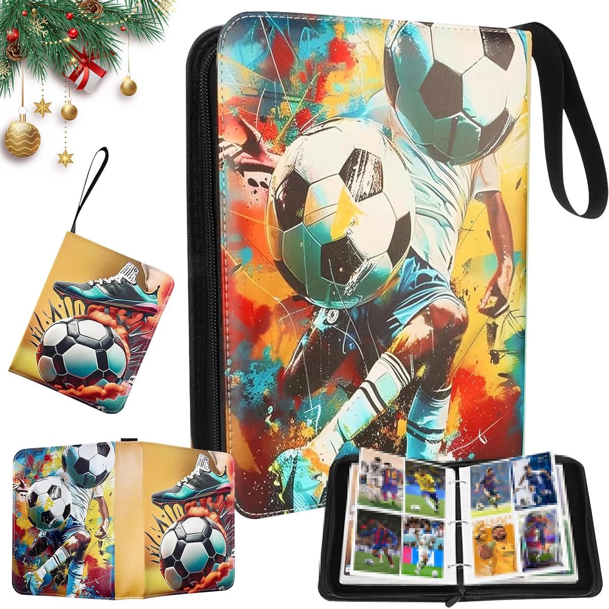 SnelShoppen - DOWNDRIFT Voetbal Verzamelalbum - 50 Pagina's voor 400 Voetbalkaarten - Kleurige Cover - Perfect voor Fans en Verzamelaars