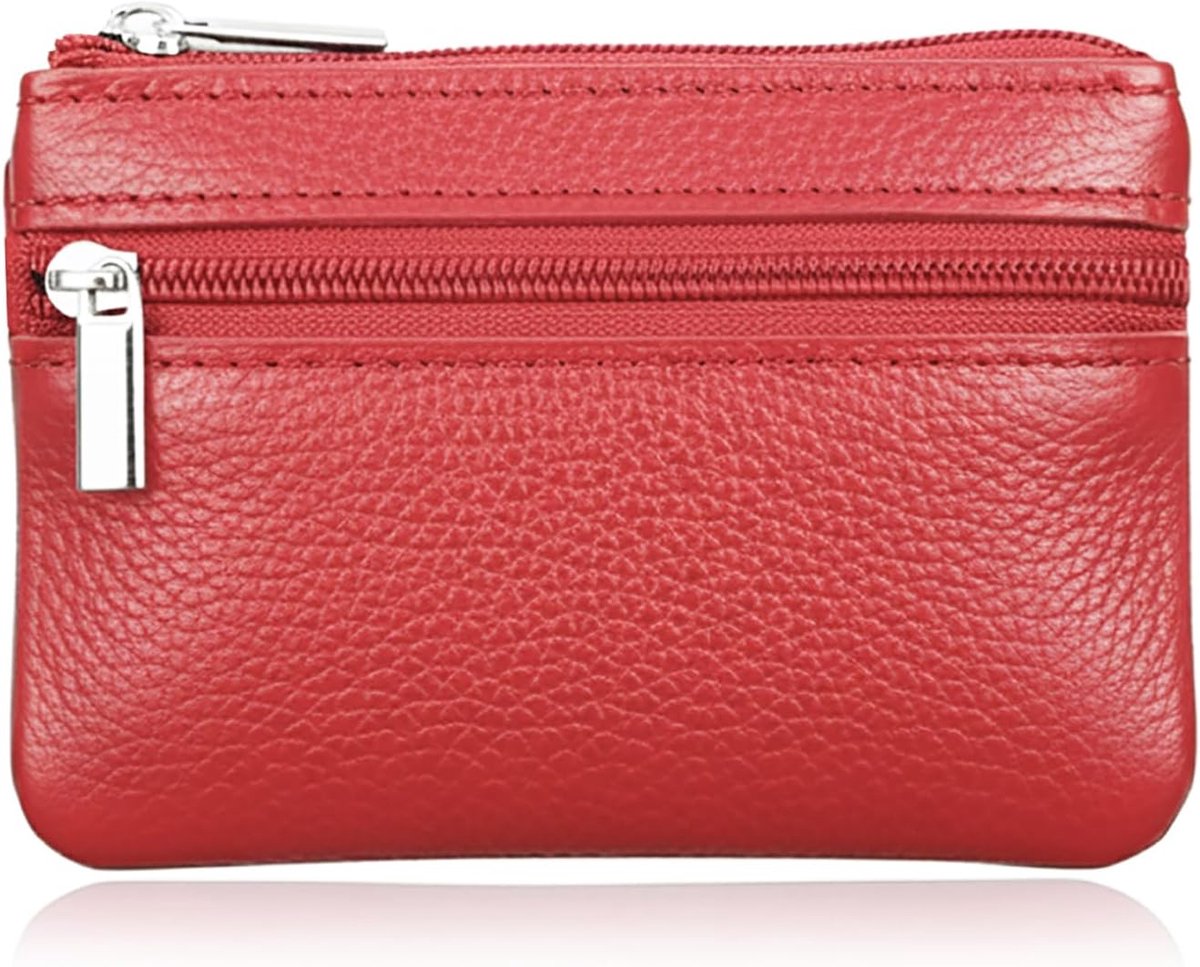 SnelShoppen - Kleine Sleutelcase, Moderne Leren Sleutelhouder voor Mannen en Vrouwen, Zacht Echt Leer, Compact en Handzaam, Ideaal voor Tas, Reis, Dag