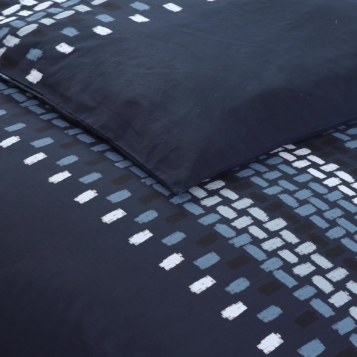 SnelShoppen - Dekbedovertrekset 140 x 200 cm met 1 kussensloop 65 x 65 cm - 100% Katoen - Zacht en Ademend - Eenvoudig Onderhoud - Perfect voor Eenper