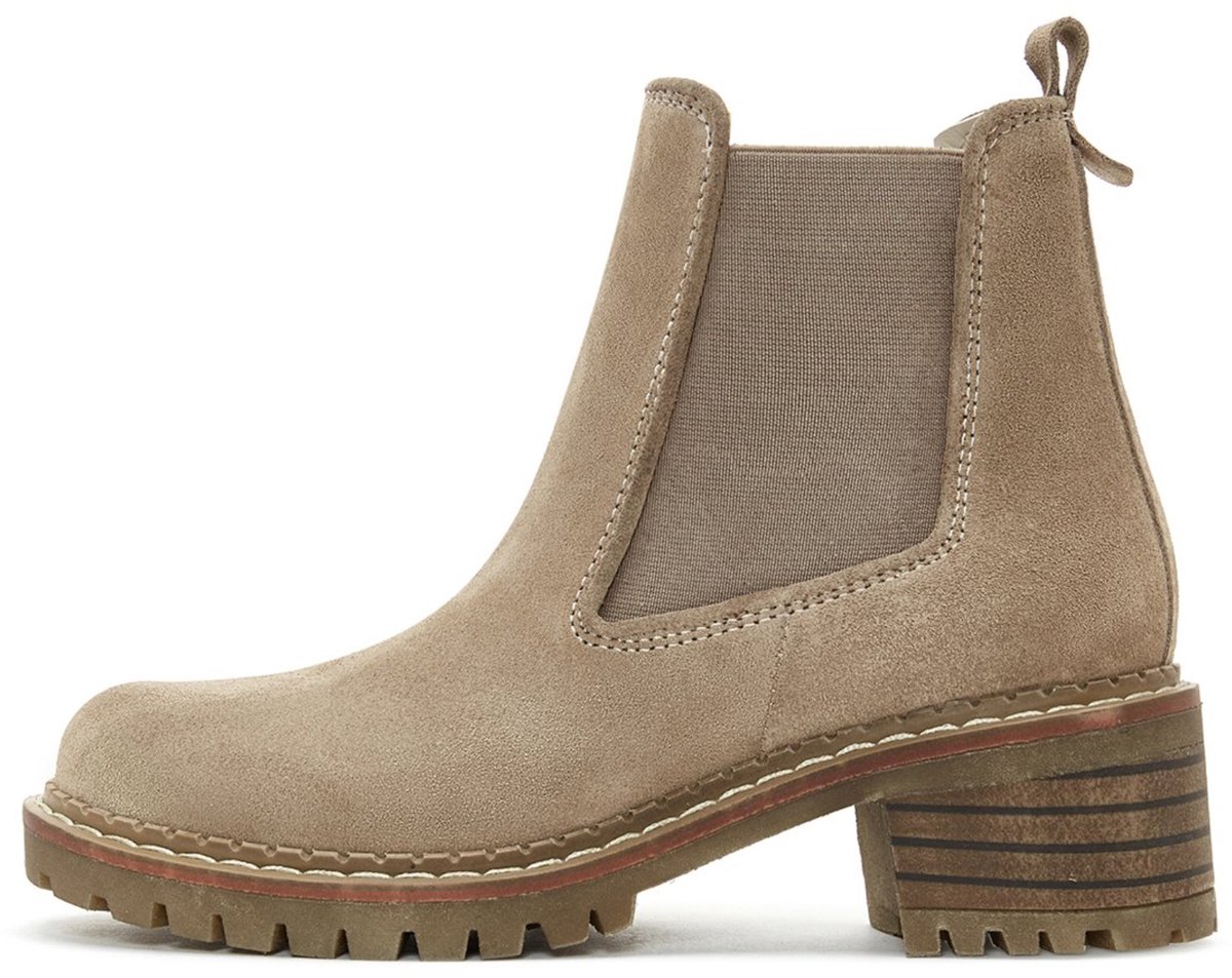 DERIMOD Chelsea Boots Suede Leather Chelsea Boots
