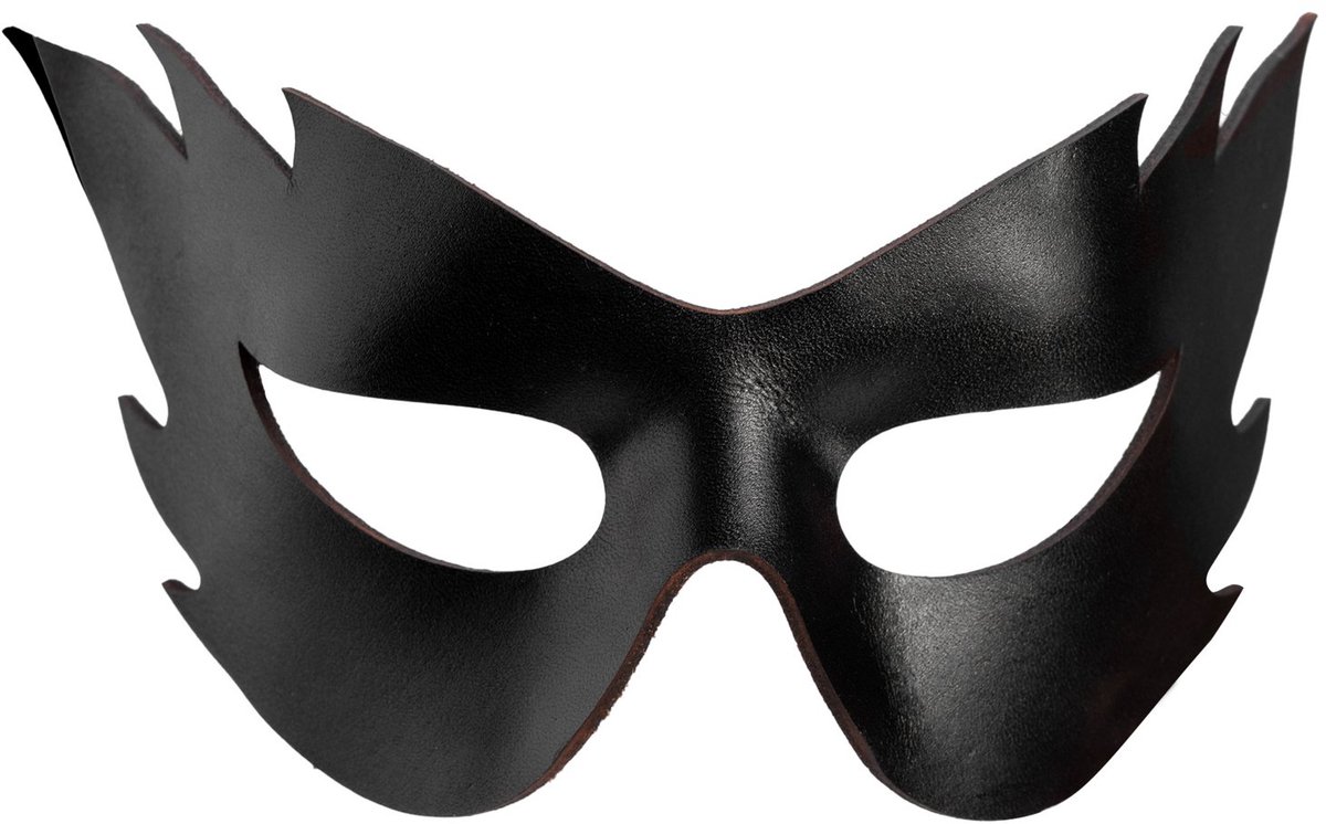Colombina Fiamma Zwart Venetiaans Leren Masker
