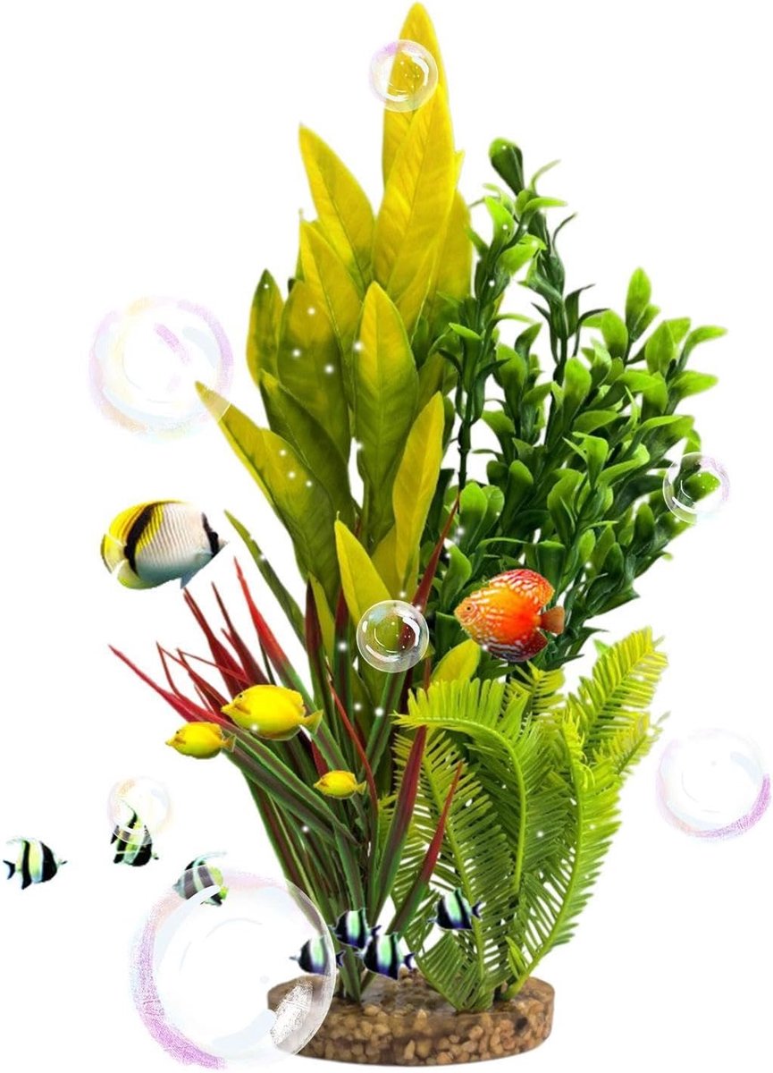 SnelShoppen - Kunstmatige Aquarium Decoratie | Garnalenbakdecoratie voor Fokkers & Beginners | Onderwaterdecoratie voor Thuis, Kantoor, Winkels, Resta