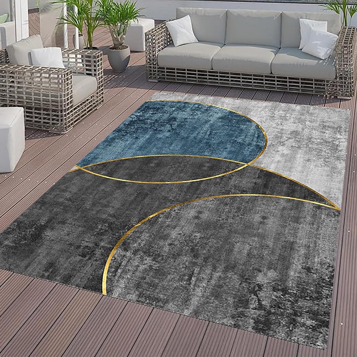 Kortpolige Vloerbedekking - Lange Tapijten - Huis Decoratie - Antislip Onderkant - 90 x 29