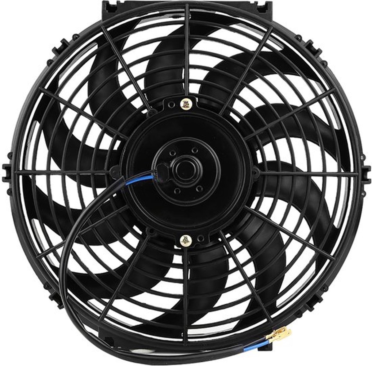 12 Inch Push Pull Elektrische Motor Koelventilator voor 12V Auto, Ultra Dun Ontwerp, Unieke Ventilatorbladen, Laag, standaard