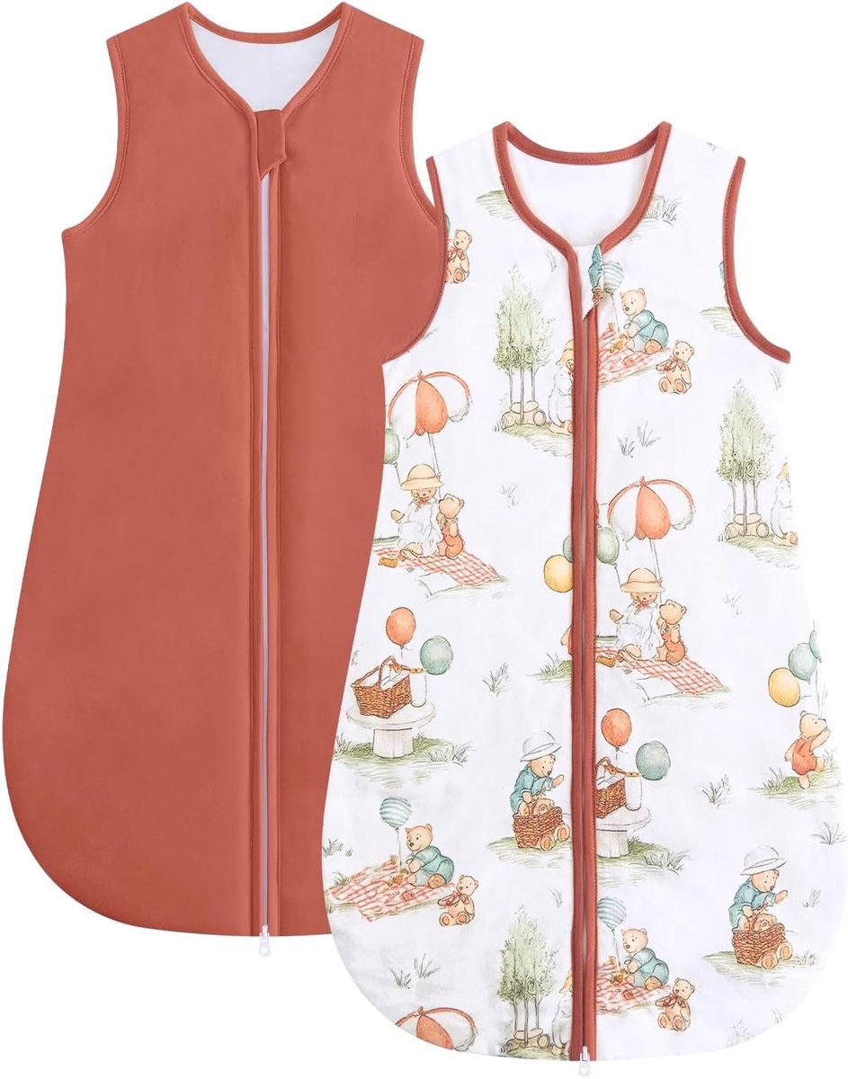 SnelShoppen - Winterslaapzak 1,0 TOG voor Baby's en Kinderen tot 24 Maanden, Ademend Katoen, Slaapzak voor Comfortabele Nachten, Ideaal voor Thuis en